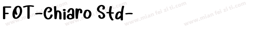 FOT-Chiaro Std字体转换